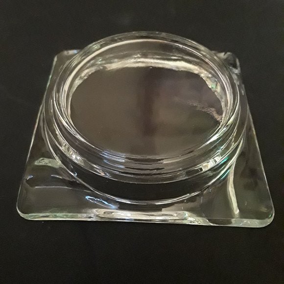 BASIC 4" GLASS ASHTRAY - BARWARE - 4 SLOTS - CLEAR GLASS - Picture 2 of 2